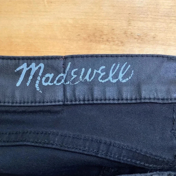 MADEWELL 9" Mid-Rise Skinny Jeans Coated Edition Size 28/32 - Picture 8 of 15